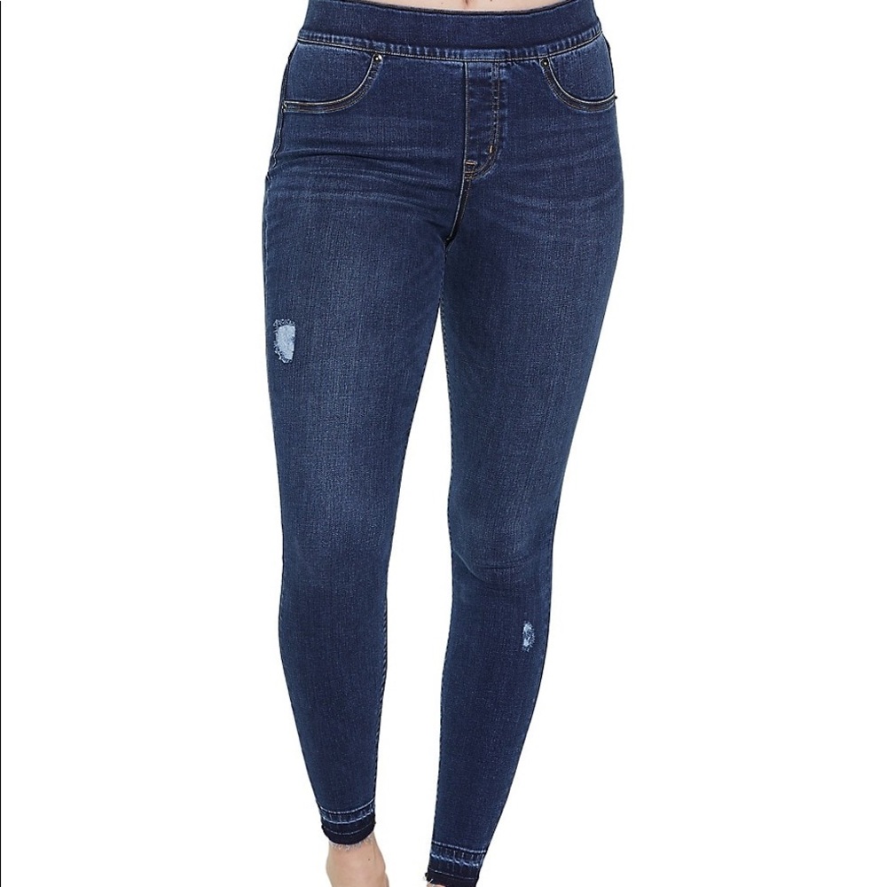 Spanx Distressed Skinny Jean Leggings size XL
